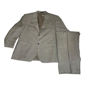 Lauren Ralph Lauren Suit Mens 40S‎ 38x27 Gray 100% Wool 2 Button 2 Piece Pleated